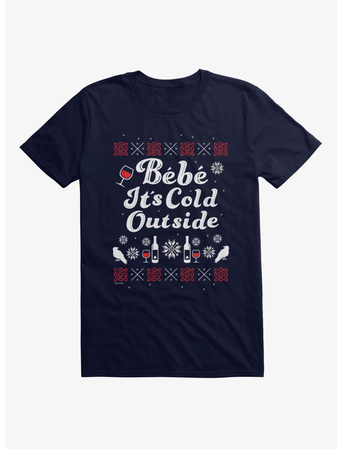 Schitt's Creek Bebe It's Cold Outside Ugly Christmas Sweater Pattern T-Shirt