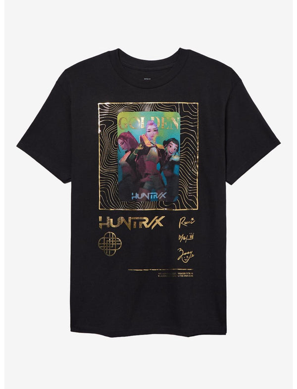 KPop Demon Hunters HUNTR/X Golden Foil T-Shirt