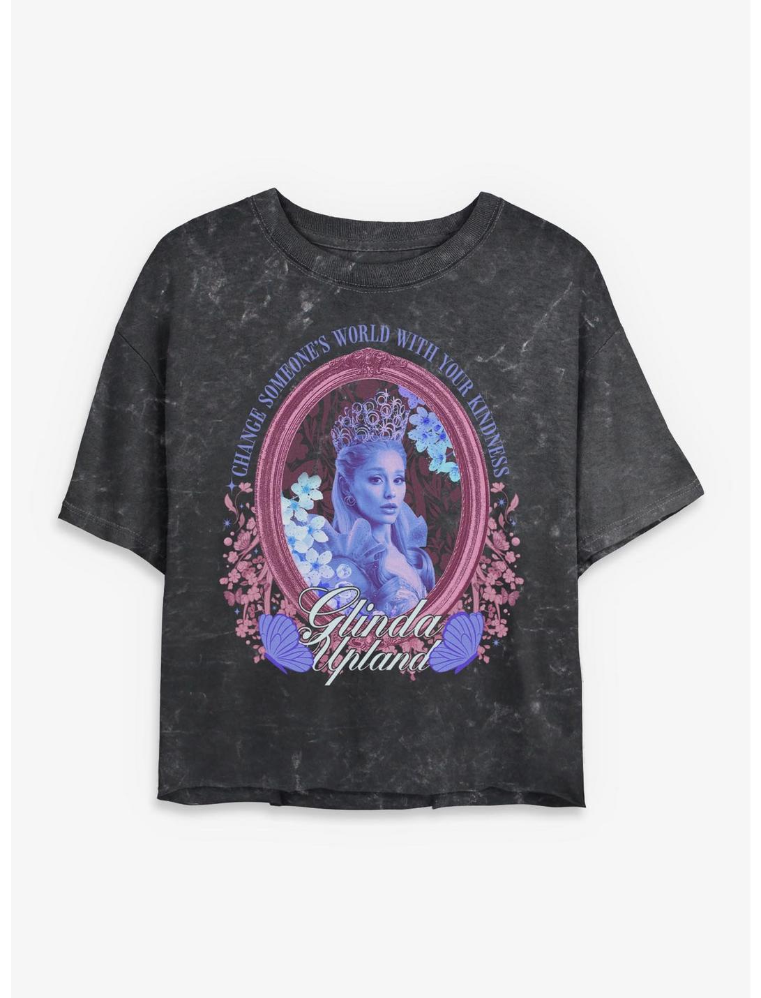 Wicked Glinda Be Kind Mineral Wash Girls Crop T-Shirt Hot Topic Exclusive