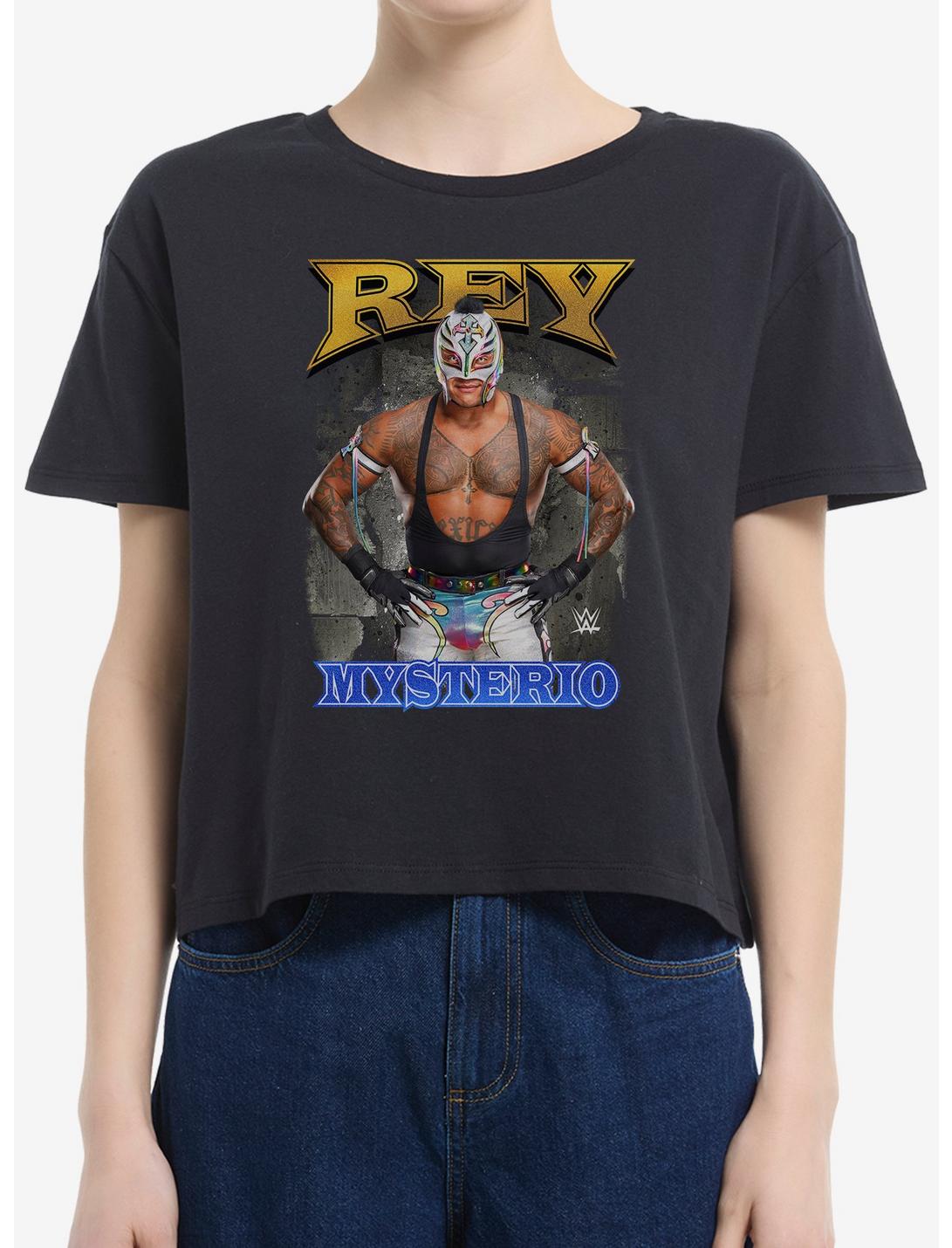 WWE Rey Mysterio Poster Boxy Crop Girls T-Shirt