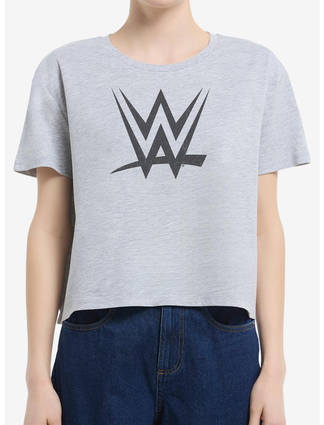 WWE Logo Boxy Crop Girls T-Shirt
