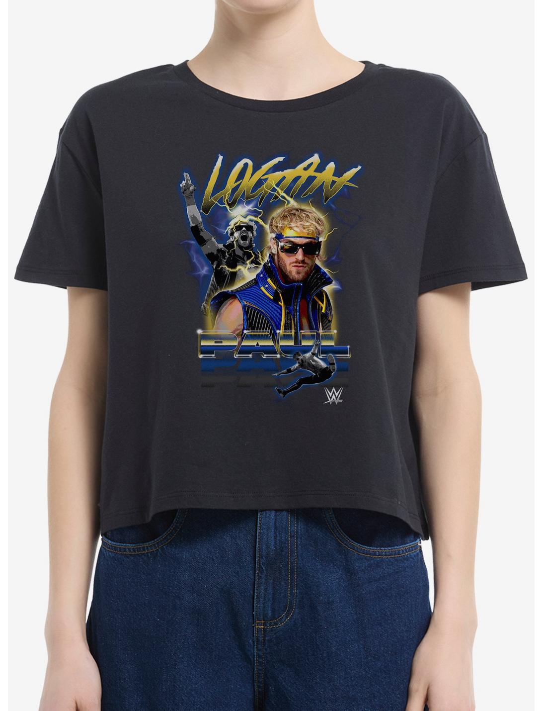 WWE Logan Paul Electric Boxy Crop Girls T-Shirt