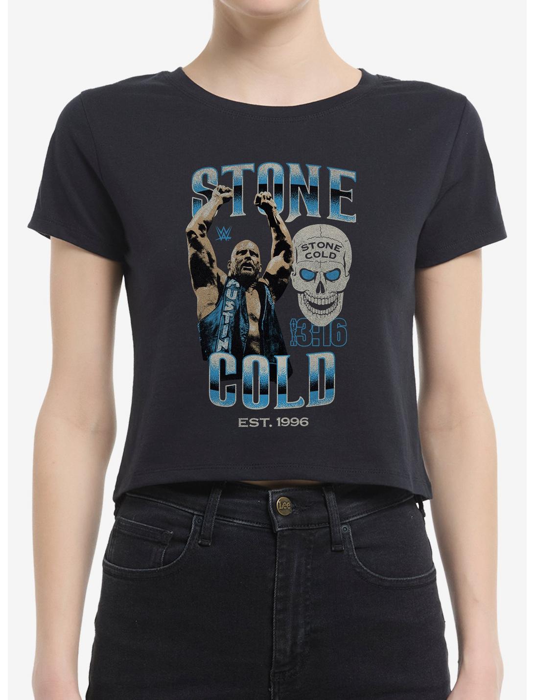 WWE Stone Cold Steve Austin Collage Baby Girls T-Shirt