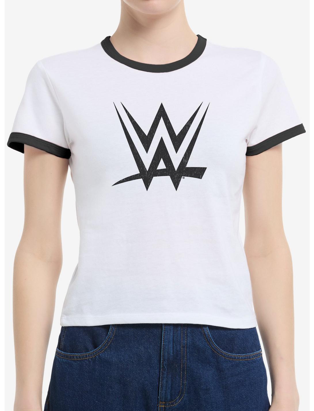T-shirt bébé à liseré fille avec logo WWE