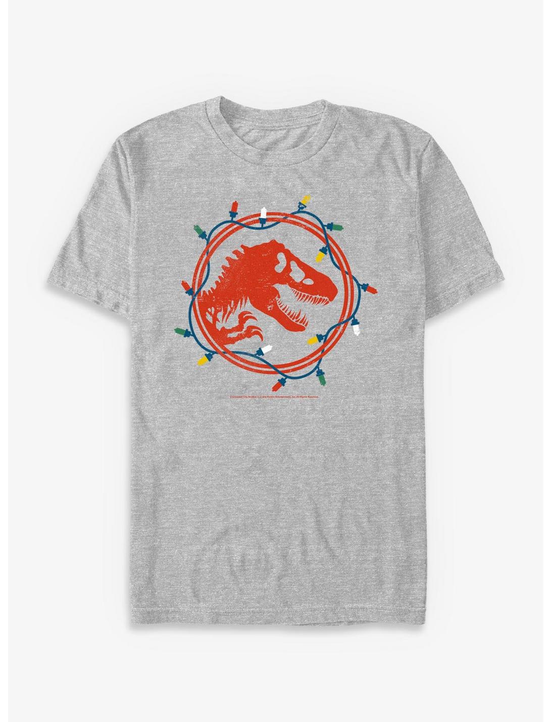 Jurassic Park Dino Skeleton Christmas Lights T-Shirt