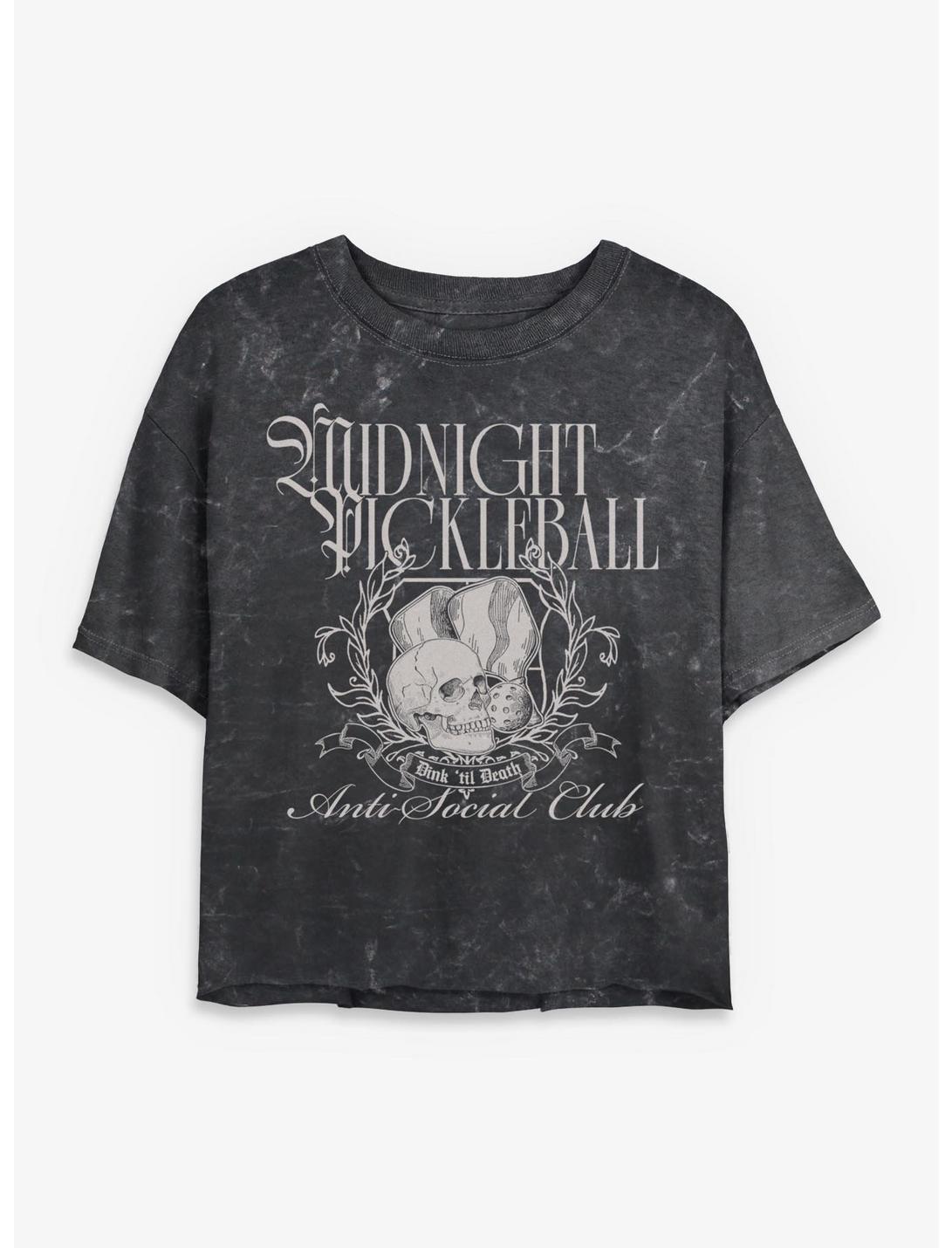 T-shirt court « Midnight Pickleball Mineral Wash » pour filles
