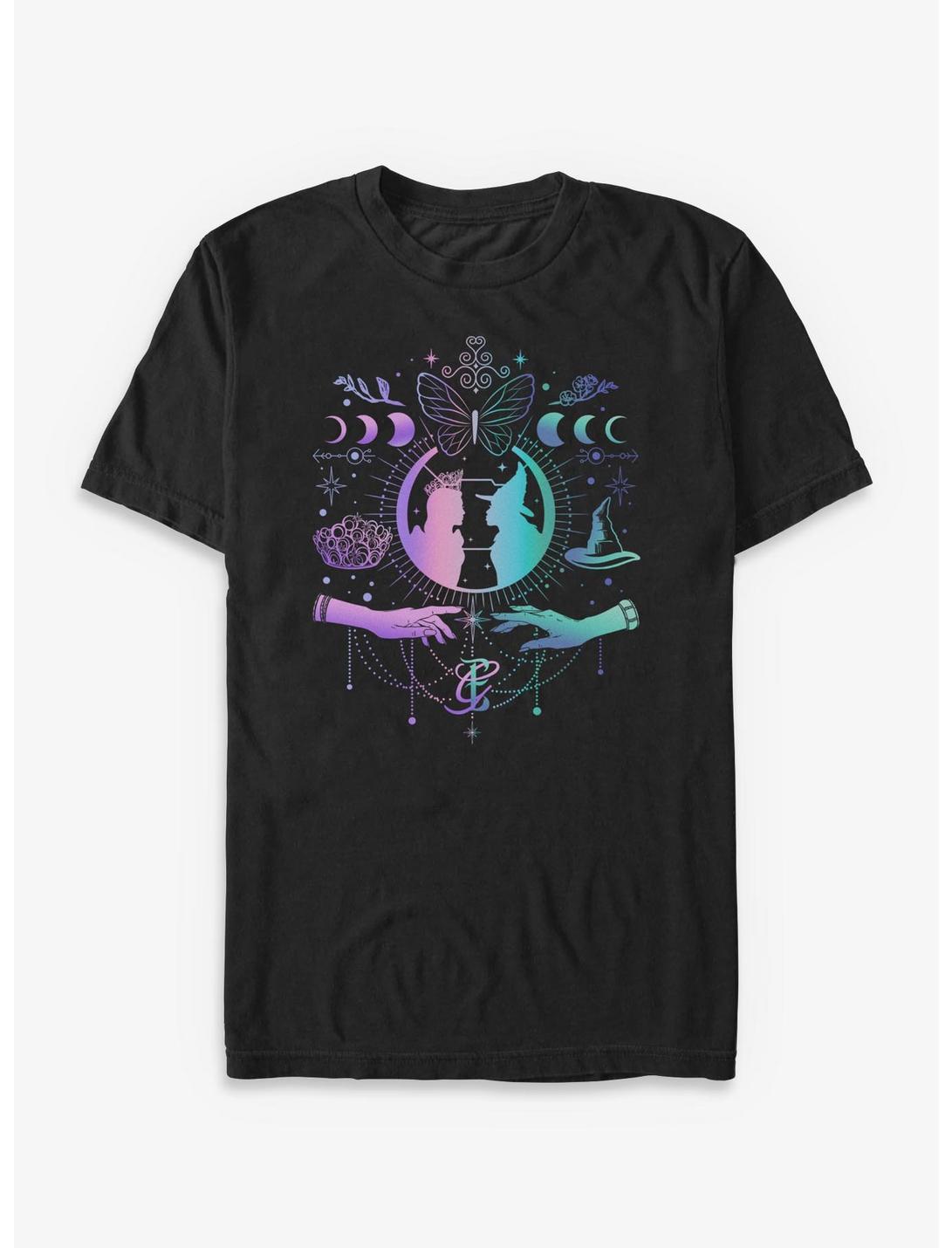 Wicked: T-shirt grandes tailles Glinda & Elphaba lune et étoiles