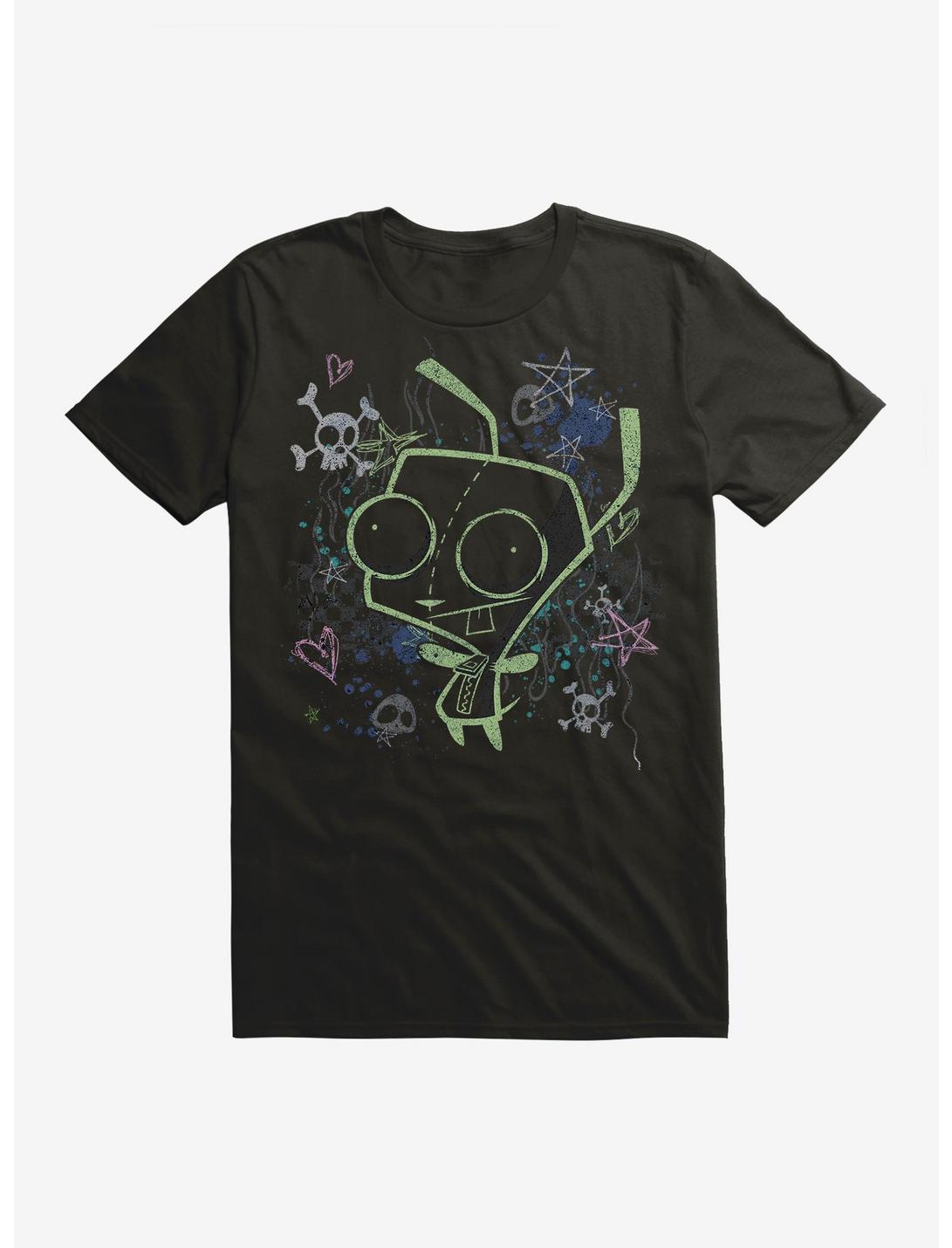 Invader Zim GIR Chalk Art Drawing T-Shirt