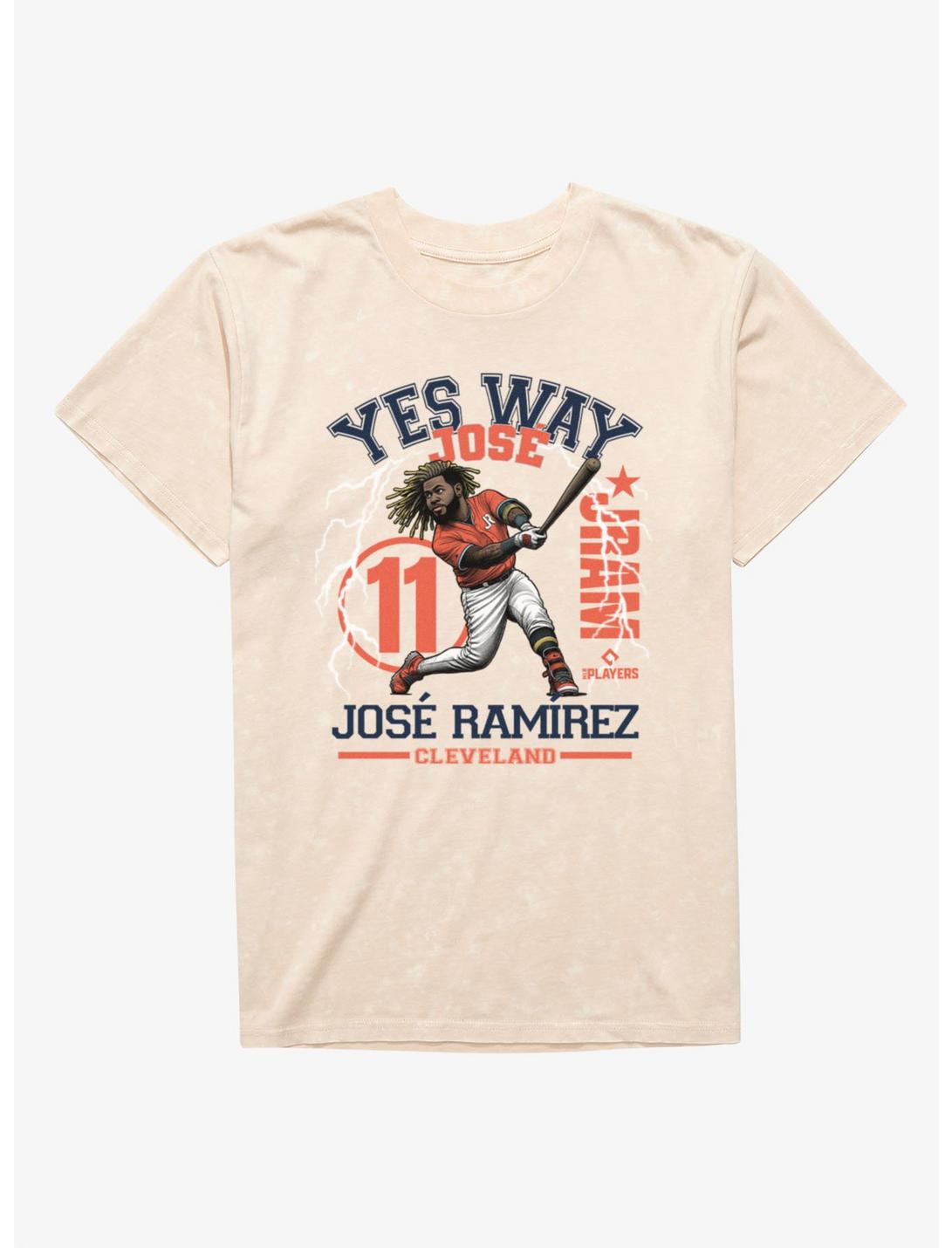 MLB Cleveland Guardians Jose Ramirez Yes Way JRam Mineral Wash T-Shirt