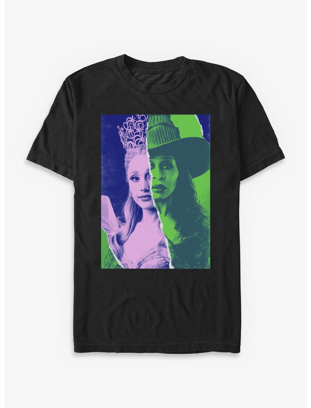 Wicked: For Good Glinda & Elphaba Split Poster T-Shirt