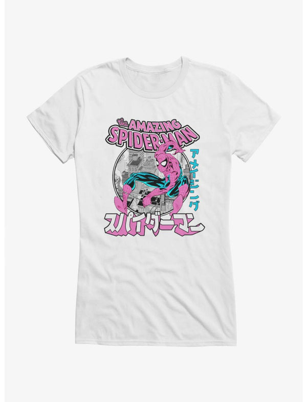 Marvel Spider-Man The Amazing Spider-Man Kanji Swing Girls T-Shirt