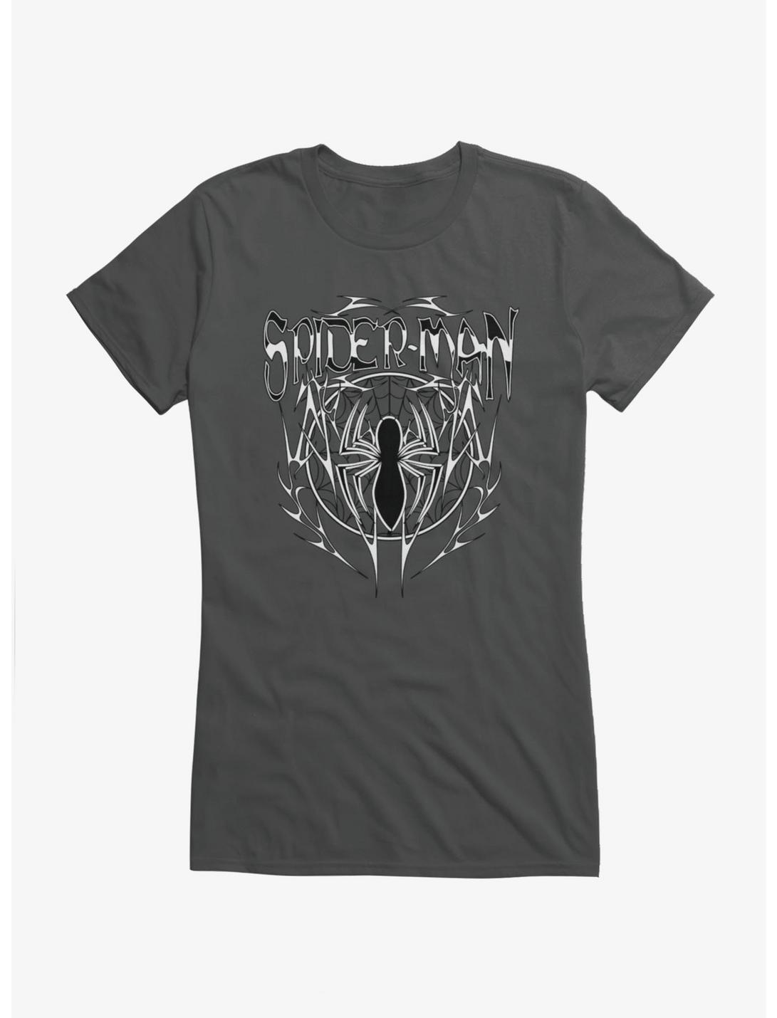 Marvel Spider-Man Metal Style Tattoo Girls T-Shirt
