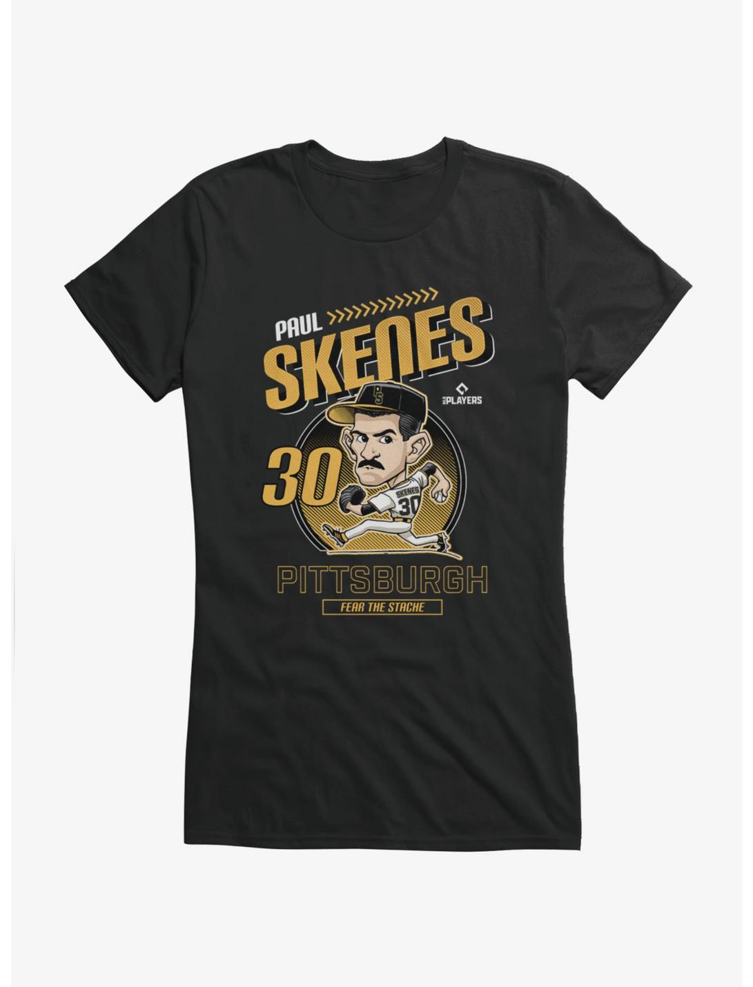 MLB Pittsburgh Pirates Paul Skenes Fear The Stache Caricature Girls T-Shirt