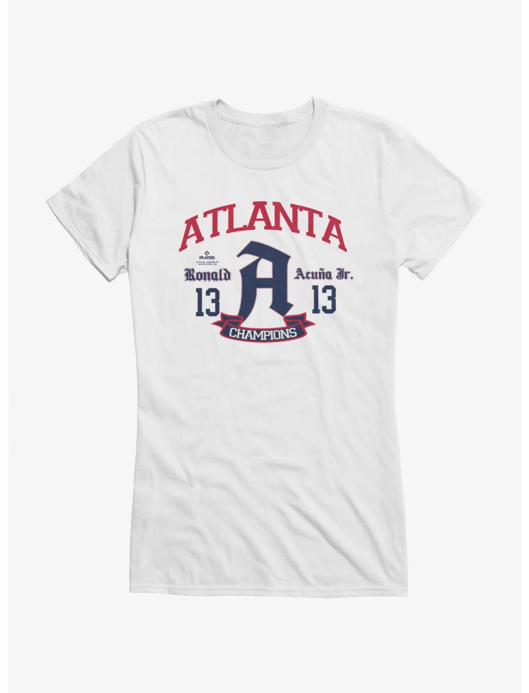 MLB Atlanta Braves Ronald Acuna Jr. Atlanta Arch Champion Girls T-Shirt