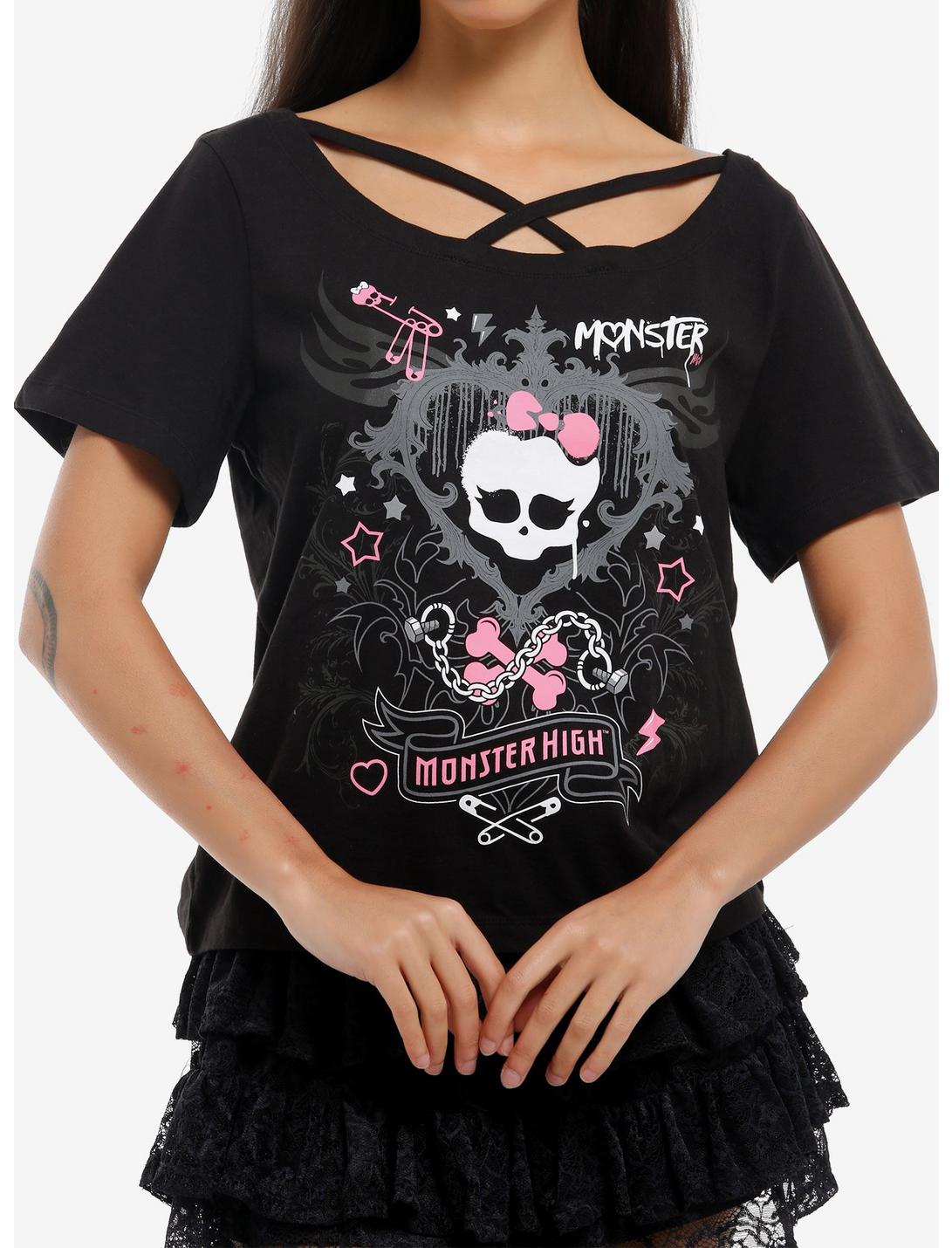 Monster High Skullette Crisscross Girls T-Shirt