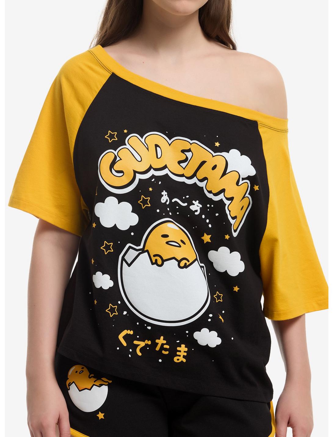 Gudetama Clouds Girls Off-Shoulder T-Shirt