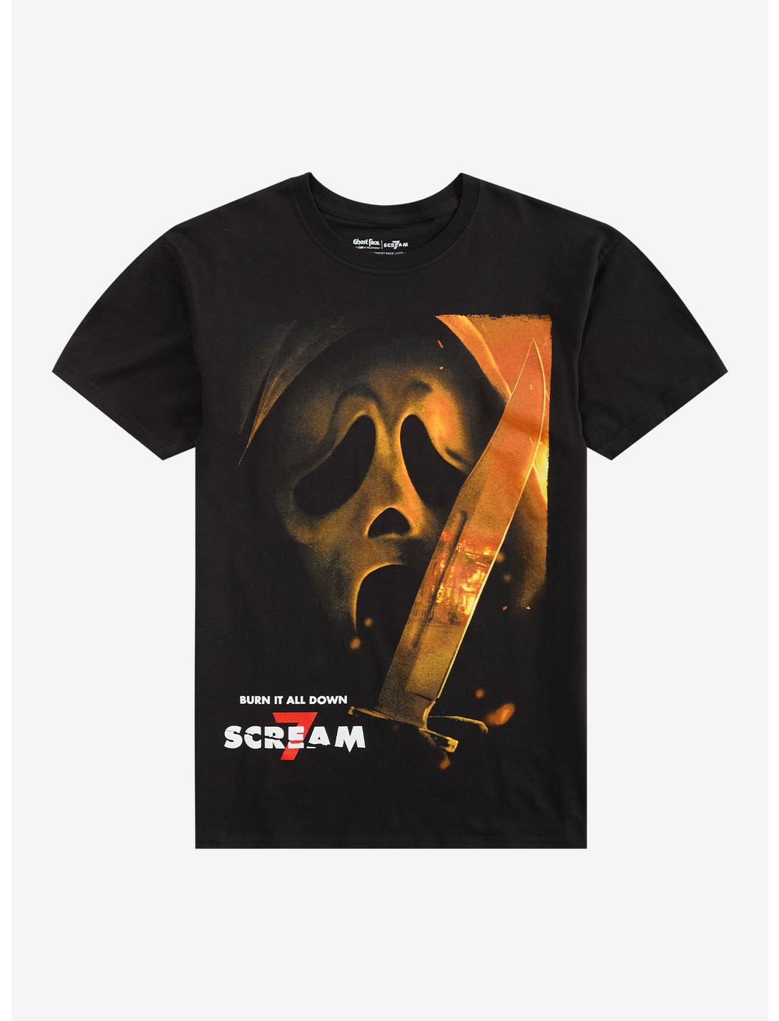 Scream 7 Ghost Face Burn It Down T-Shirt