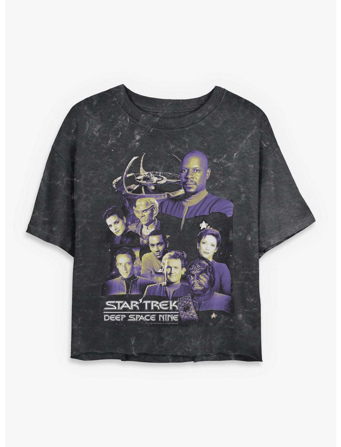 Star Trek: Deep Space Nine Team Girls Mineral Wash Crop T-Shirt