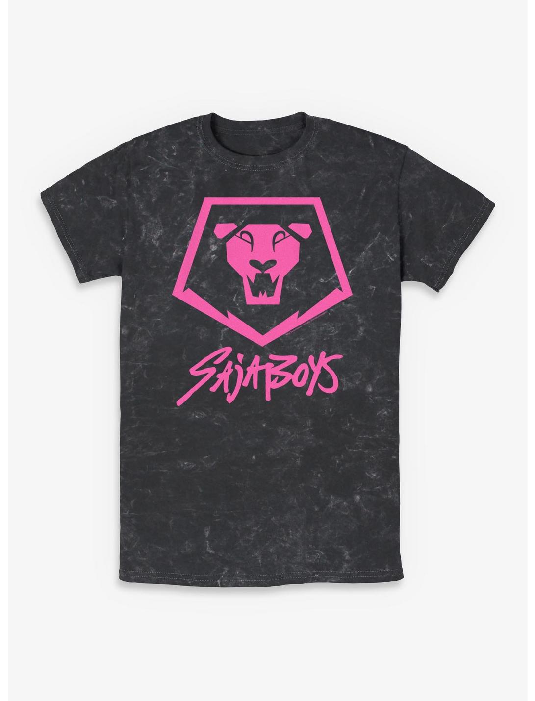 KPop Demon Hunters Saja Boys Lion Logo Mineral Wash T-Shirt