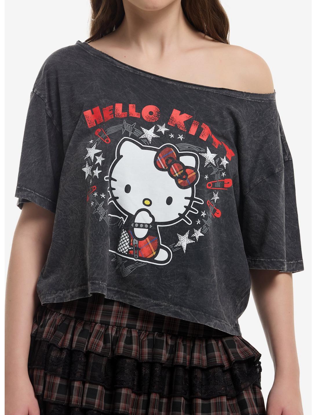 Hello Kitty Punk Girls Off-Shoulder T-Shirt