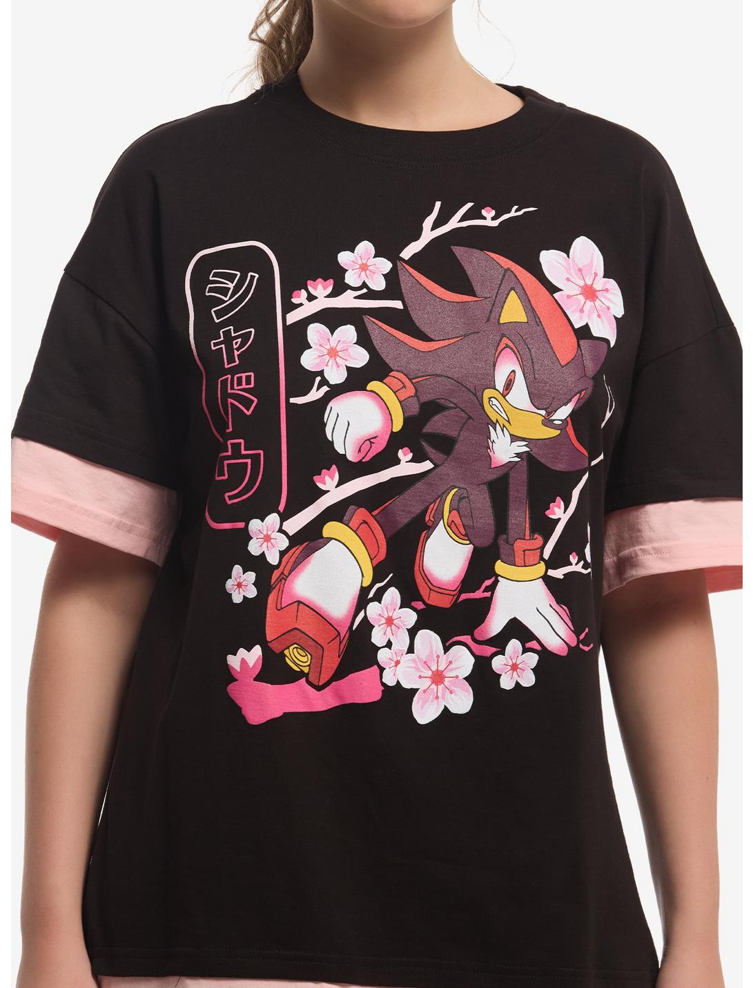 Sonic The Hedgehog Shadow Sakura Layered T-Shirt