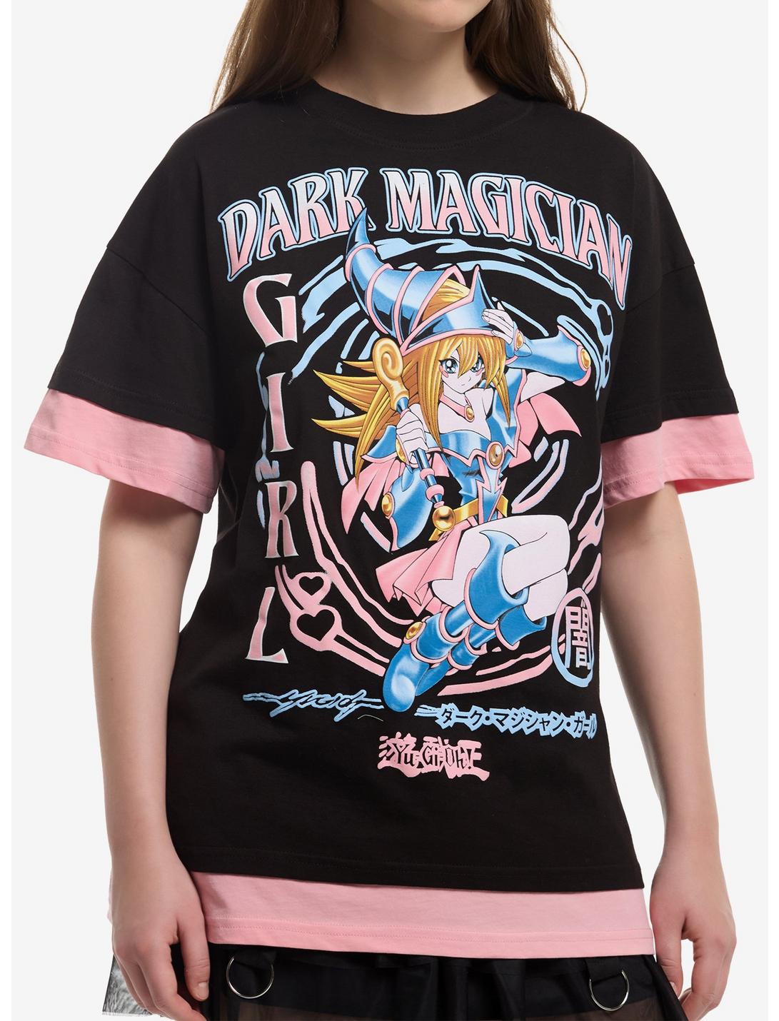 Yu-Gi-Oh! Dark Magician Girl Girls Layered T-Shirt