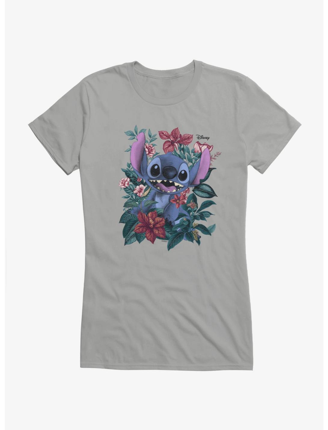 Disney Lilo & Stitch Stitch In Garland Of Flowers Girls T-Shirt