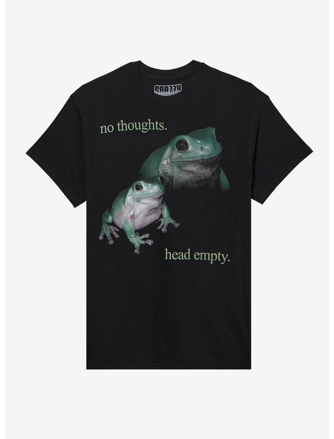 No Thoughts Frog T-Shirt By Snazzy Seagull