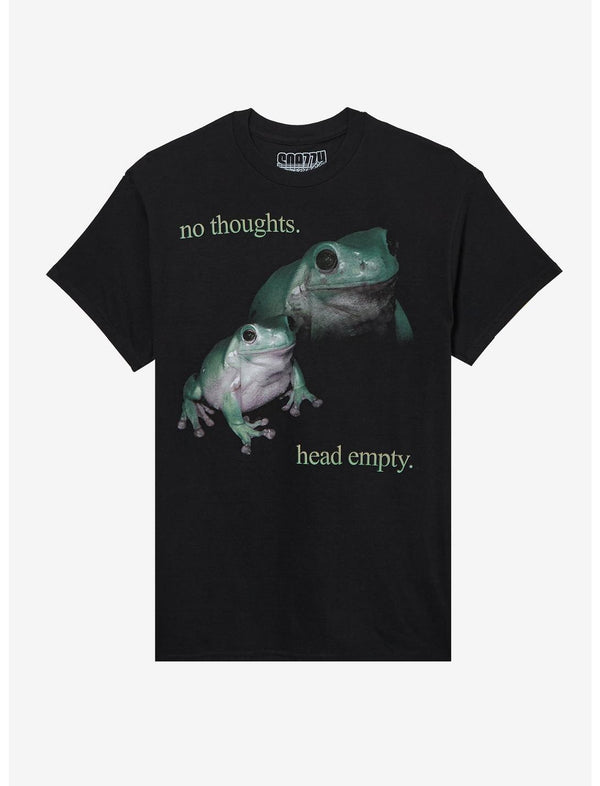 No Thoughts Frog T-Shirt By Snazzy Seagull