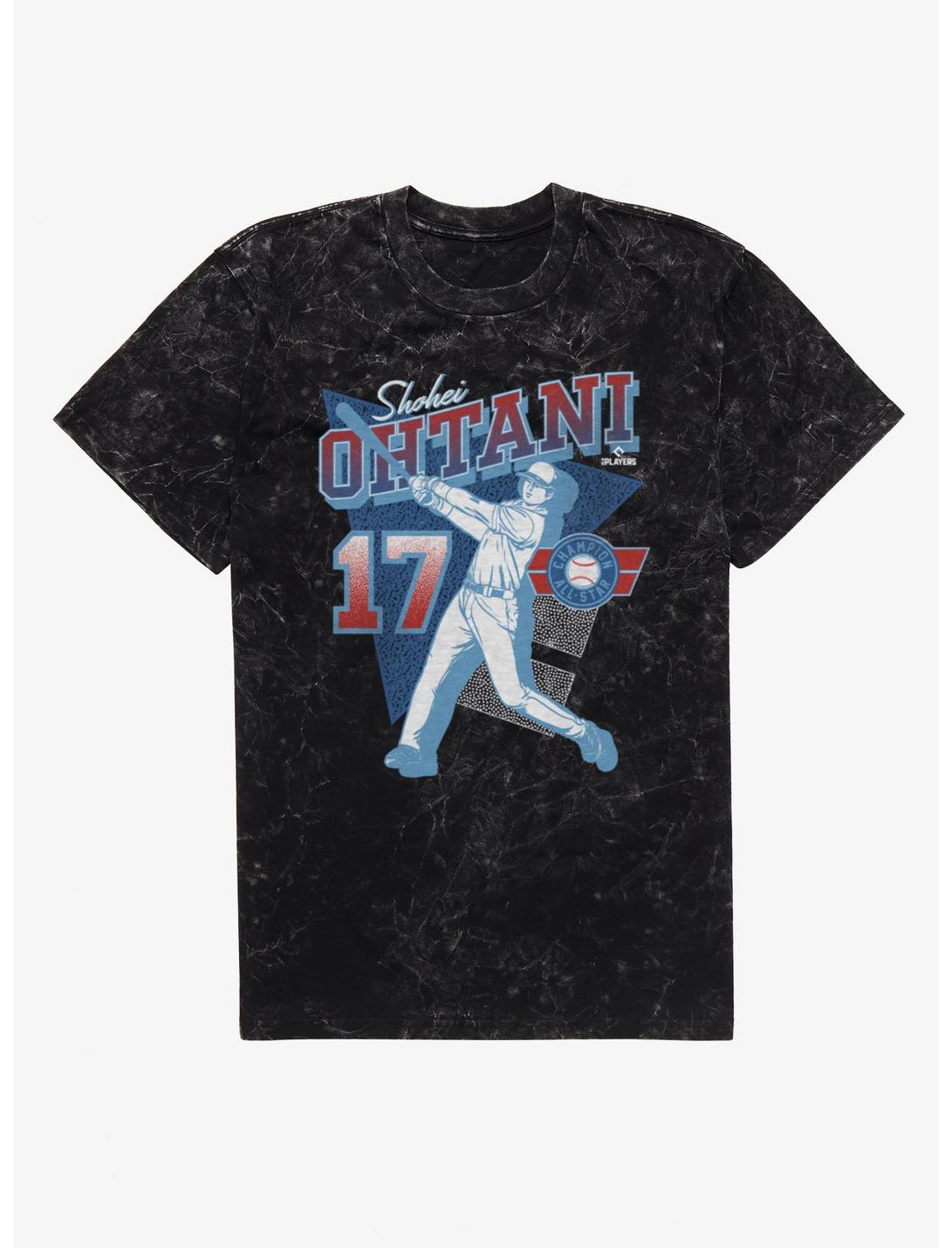 T-shirt MLB Los Angeles Dodgers Shohei Ohtani coupe géométrique délavé minéral