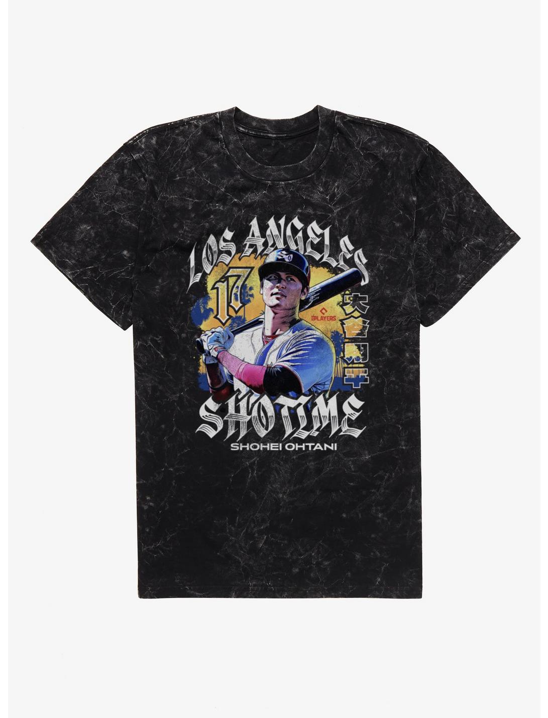 MLB Los Angeles Dodgers Shohei Ohtani Shotime At The Beach Mineral Wash T-Shirt
