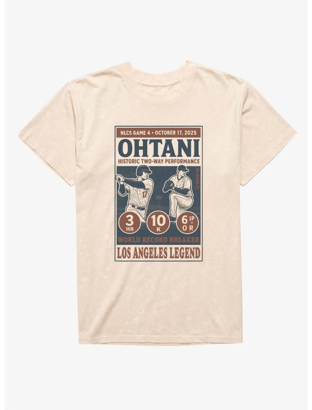T-shirt délavé MLB Los Angeles Dodgers Shohei Ohtani La Legends avec affiche