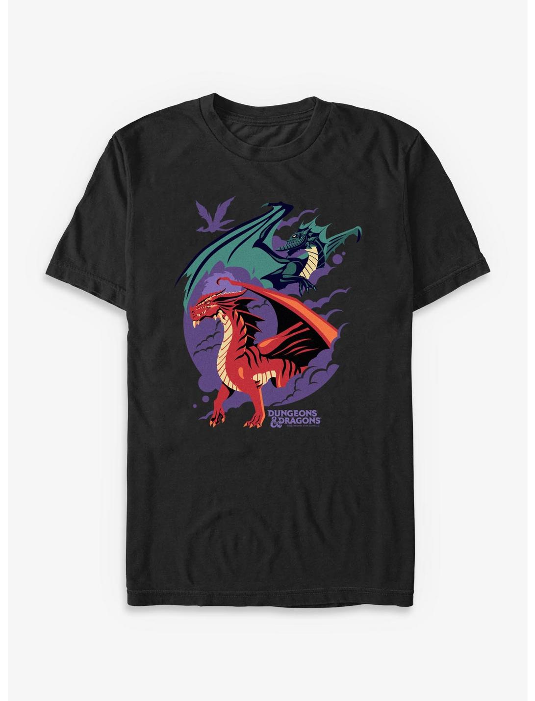 Dungeons & Dragons Red And Green Dragons T-Shirt
