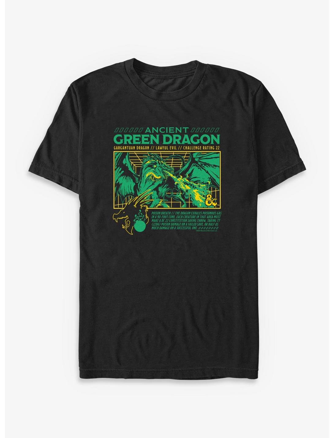 Dungeons & Dragons Ancient Green Dragon Stats T-Shirt