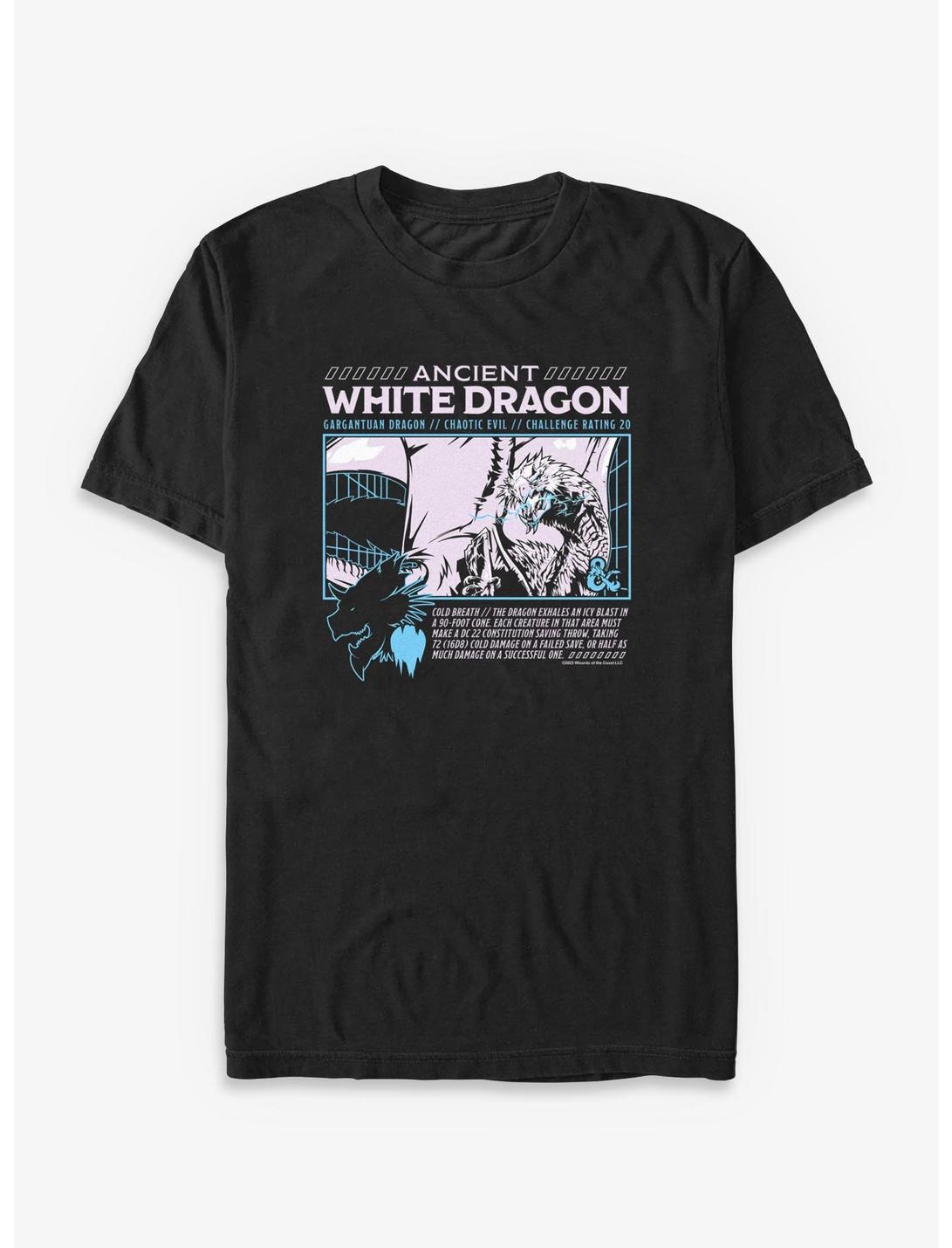 Dungeons & Dragons Ancient White Dragon Stats T-Shirt
