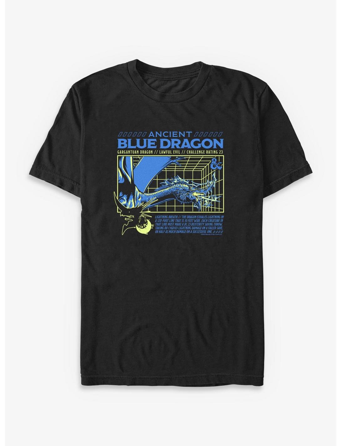 Dungeons & Dragons Ancient Blue Dragon Stats T-Shirt