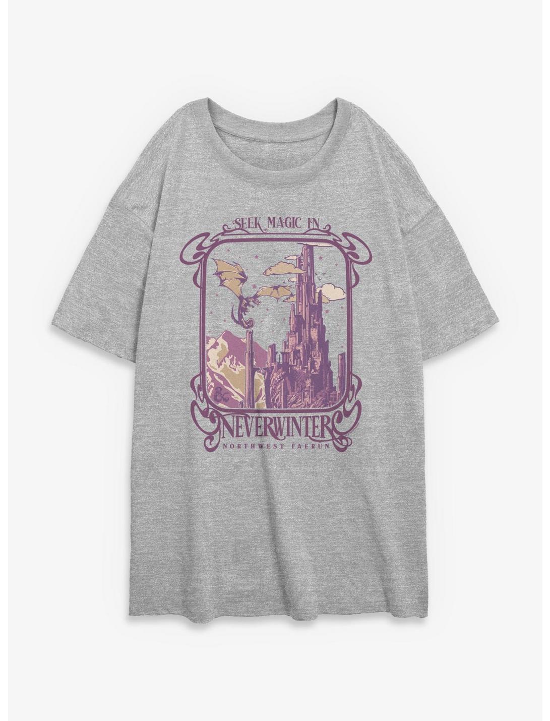 Dungeons & Dragons Seek Magic In Neverwinter Girls Oversized T-Shirt