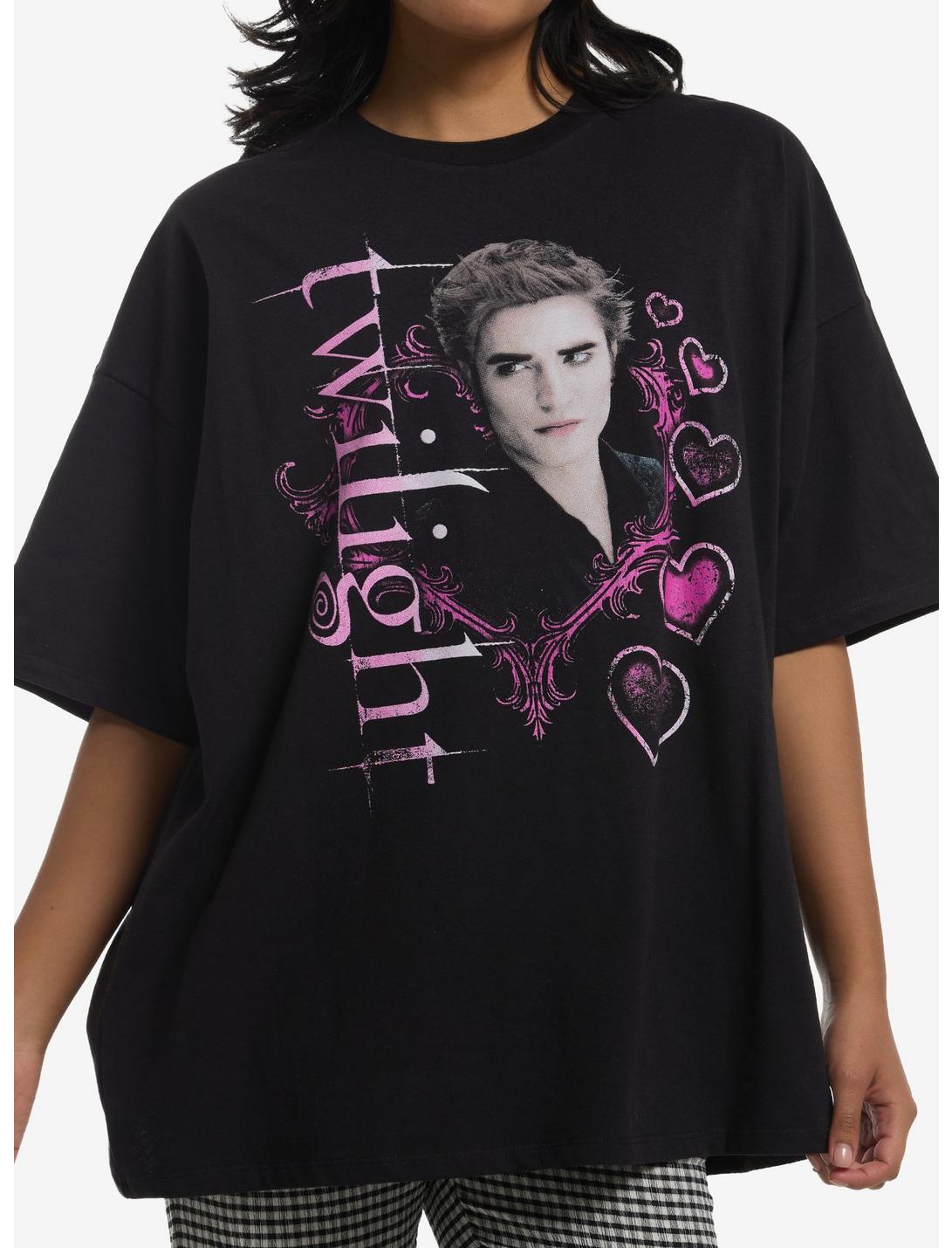 Twilight Edward Destructed Girls Oversized T-Shirt