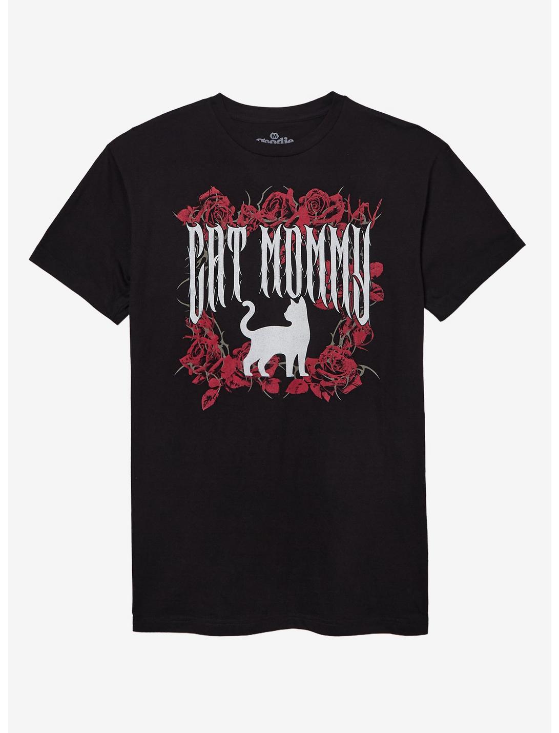 Cat Mommy Roses T-Shirt By Goodie Two Sleeves