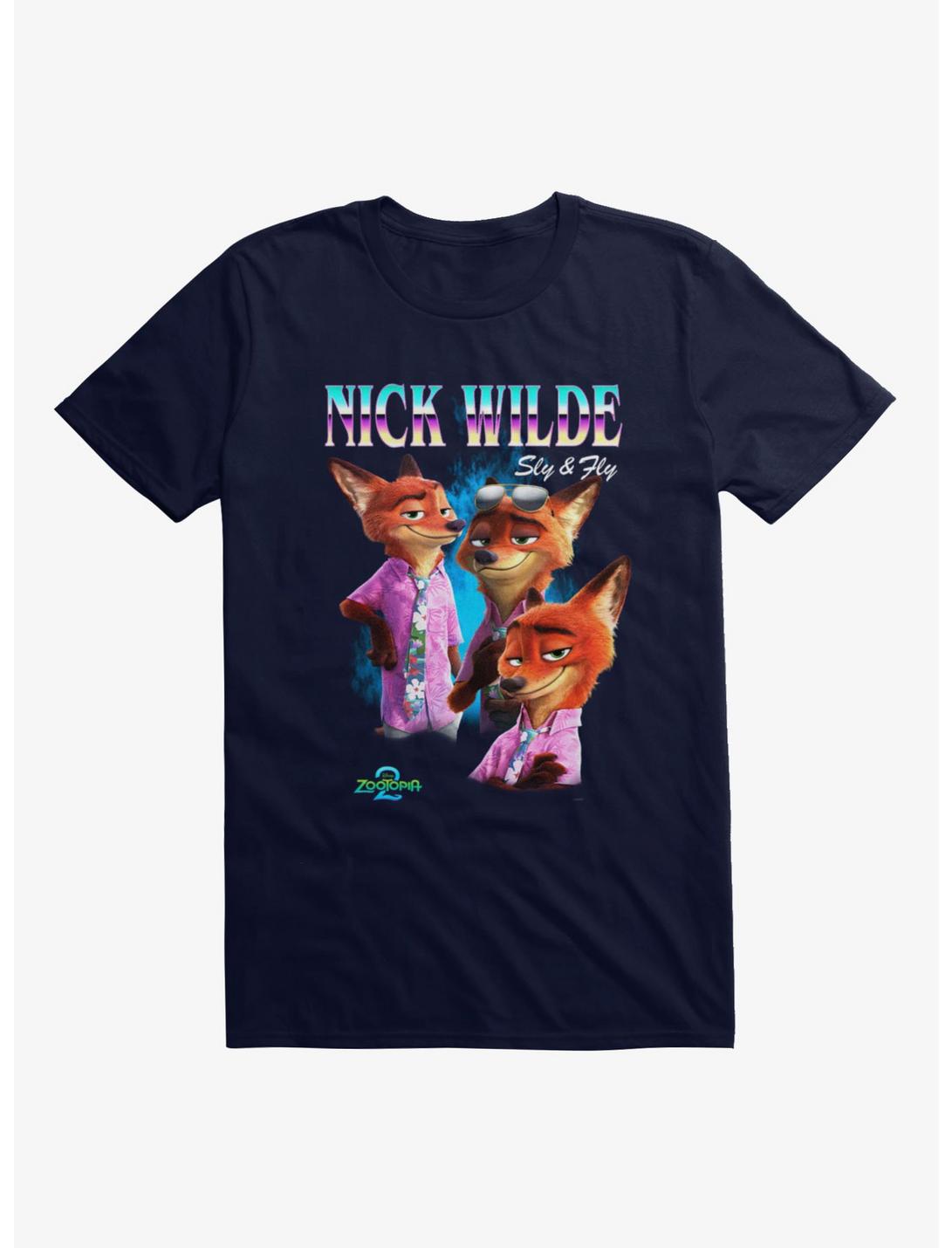Disney Zootopia 2 Nick Wilde Collage T-Shirt Hot Topic Exclusive