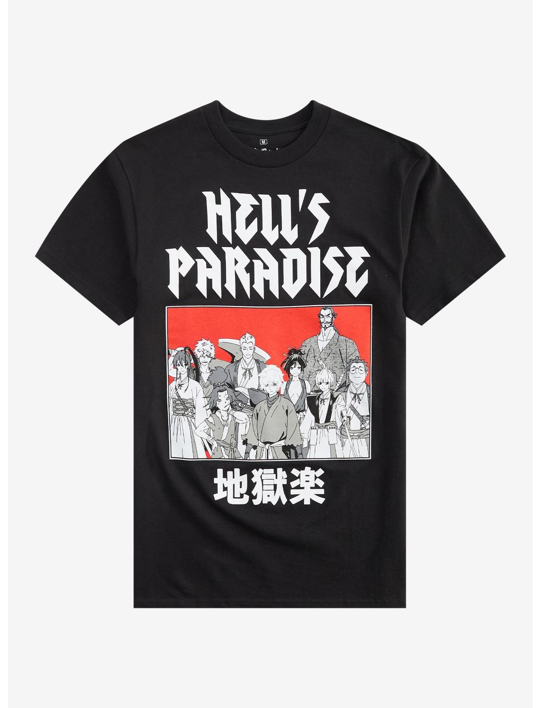 Hell's Paradise Black & White Group Portrait T-Shirt