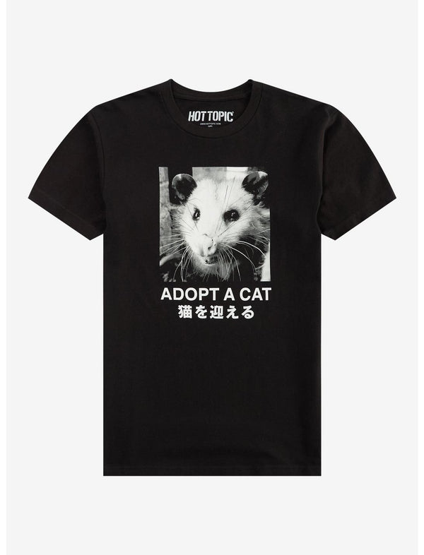 Adopt A Cat Possum Portrait T-Shirt