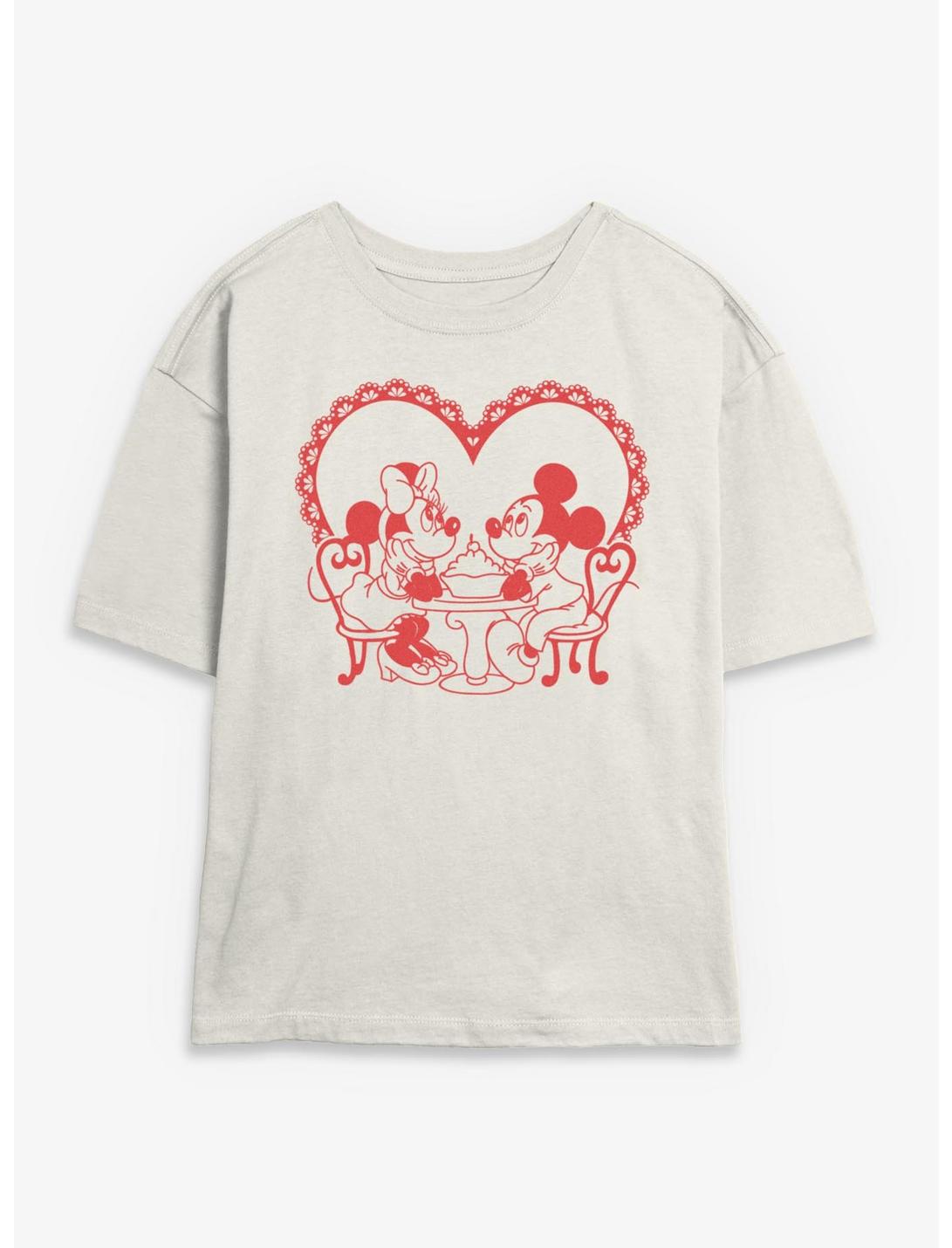 T-shirt court fille Disney Mickey Mouse et Minnie Mouse soirée rendez-vous
