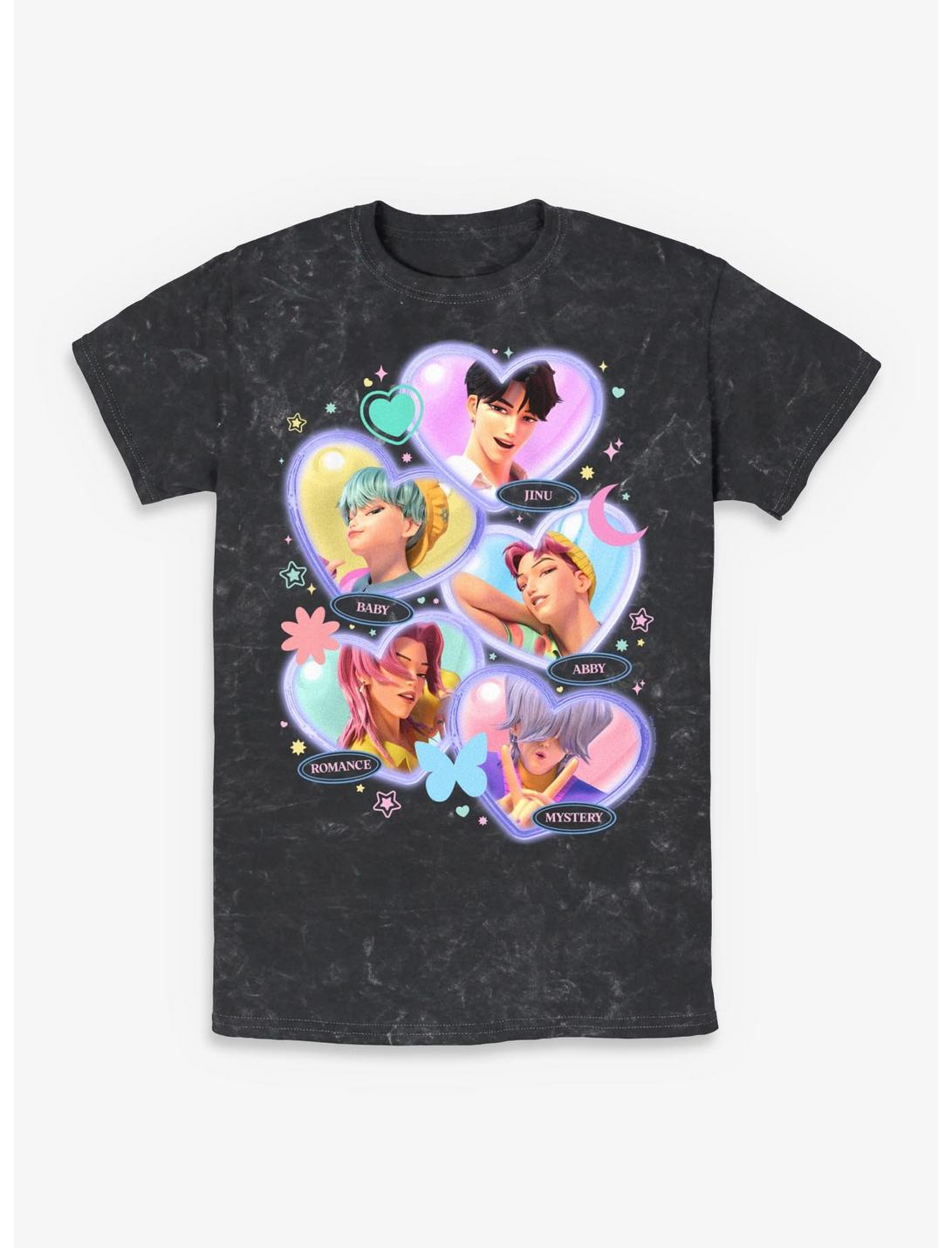Kpop Demon Hunters Saja Boys Soda Pop Mineral Wash T-Shirt
