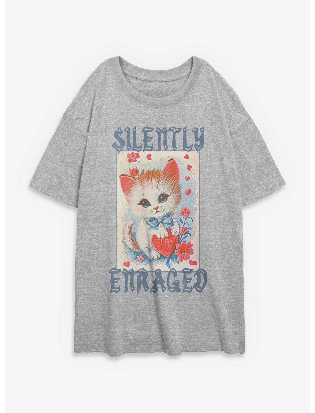 Silently Enraged Girls Oversized T-Shirt
