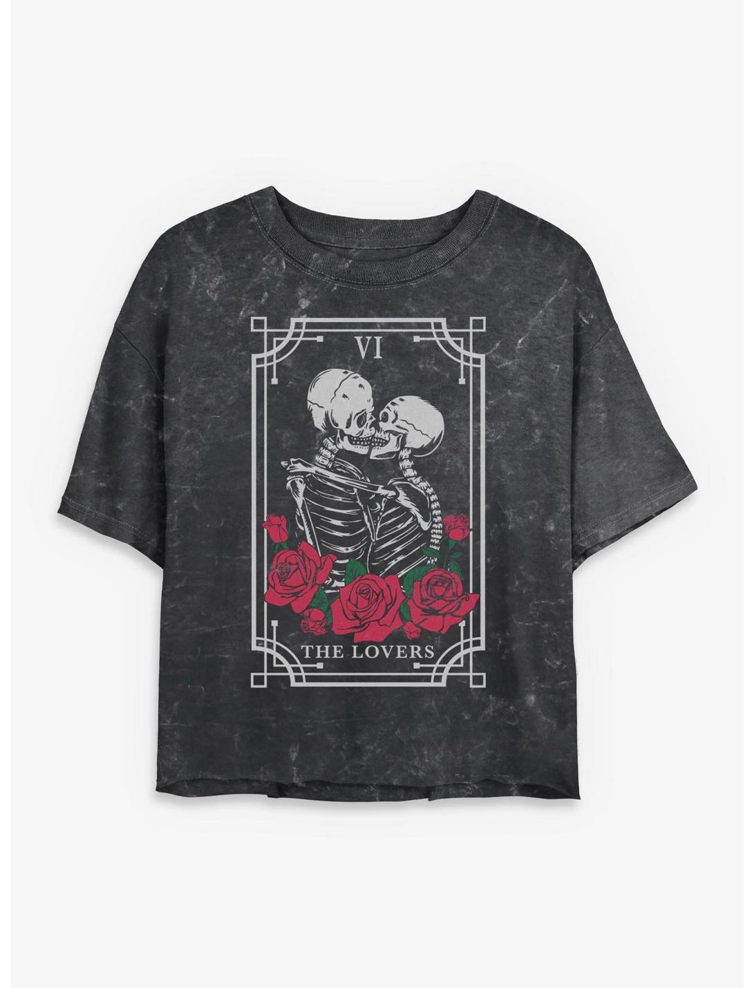 T-shirt court délavé Lovers Roses Girls