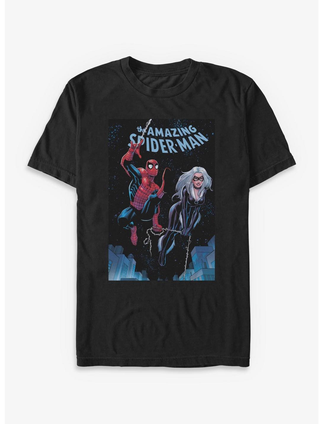 Marvel Spiderman And Black Cat T-Shirt