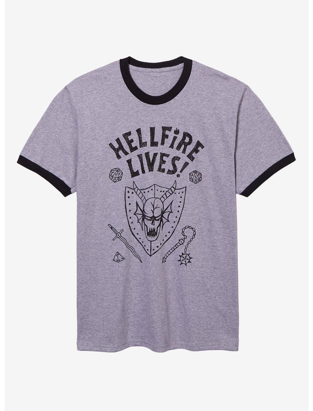Stranger Things Hellfire Lives Ringer T-Shirt