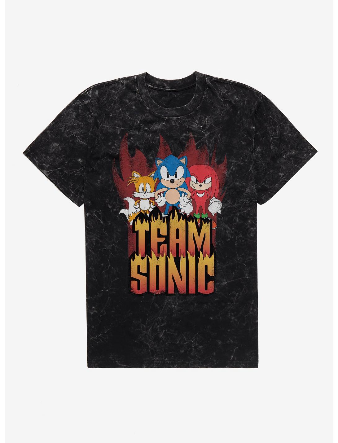 Sonic The Hedgehog Hedgy Metal Team Sonic Mineral Wash T-Shirt