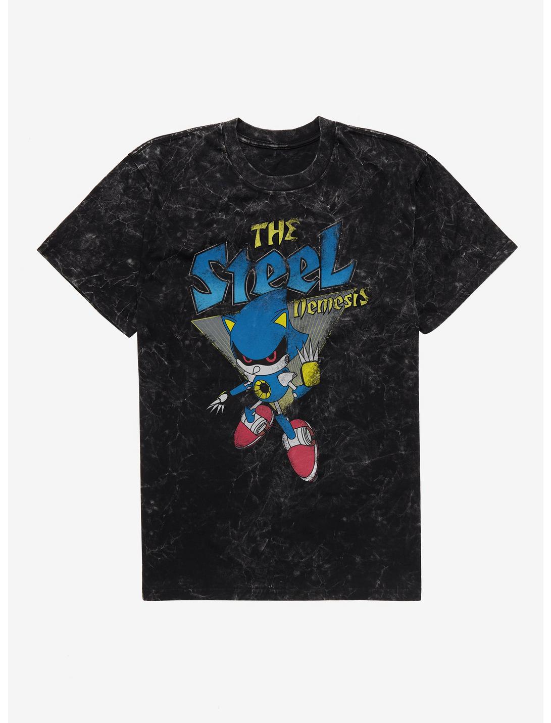 Sonic The Hedgehog The Steel Nemesis Mineral Wash T-Shirt